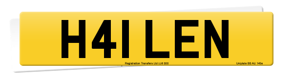 Registration number H41 LEN